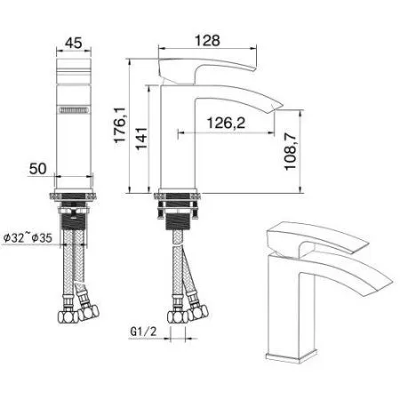 Смеситель Vivi Felice 1030 NERO OPACO черный - купить в Москве по низкой цене в интернет-магазине с доставкой по всей России | HITsant Смеситель Vivi Felice 1030 NERO OPACO черный
