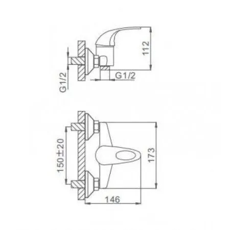 Смеситель для душа Frap F2002-B