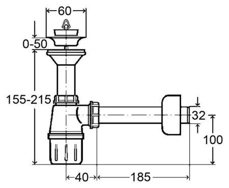 Сифон для раковины Viega 103927 с пробкой - купить в Москве по низкой цене в интернет-магазине с доставкой по всей России | HITsant Сифон для раковины Viega 103927 с пробкой