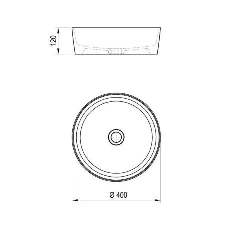 Раковина Ravak UNI 400 SLIM XJX01140002