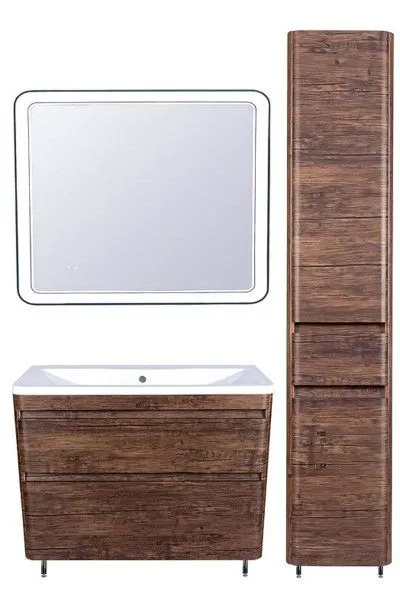 Колонна универсальная "Атлантика 35" с корзиной, Люкс старое дерево, PLUS Style Line ЛС-00000615