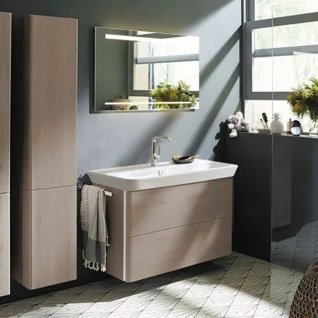 Тумба с раковиной Burgbad Iveo SFEN100F2834G0161C0001*1 100 фланелевый дубовый