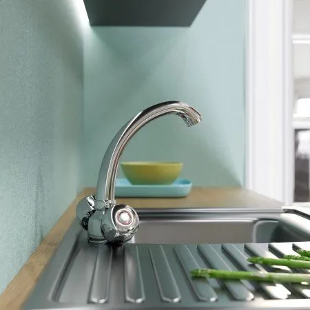 Смеситель для кухни MIXLINE ML02-032 низкий излив (522122)