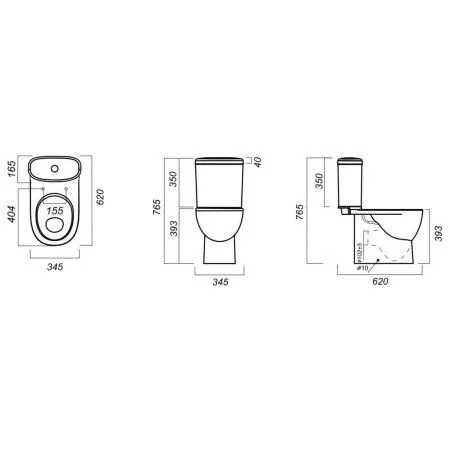 Унитаз-компакт Sanita Luxe ART FLORA ARTSLCC10040622 микролифт