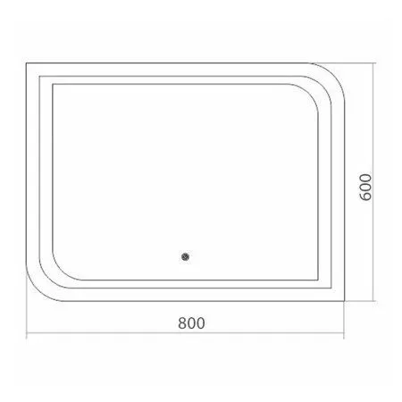 Зеркало с подсветкой MIXLINE Персей 800*600 (533684)