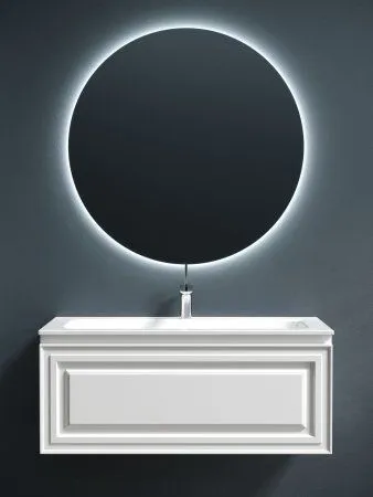 Тумба подвесная SANCOS Very 995х445х406, c одним  ящиком оснащенным доводчиками, Bianco , VR100W