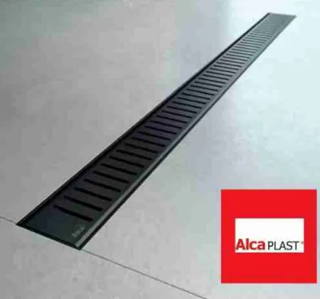 Решетка AlcaPlast PURE-1450BLACK черный матовый