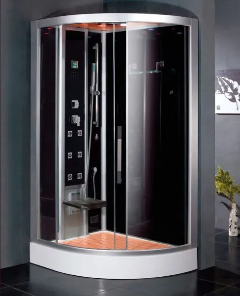 Душевая кабина Eago DZ967 F8 L черное стекло