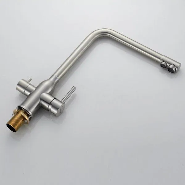 Смеситель для кухни с каналом для фильтрованной воды Shevanik S2OV48ANL,Сатин