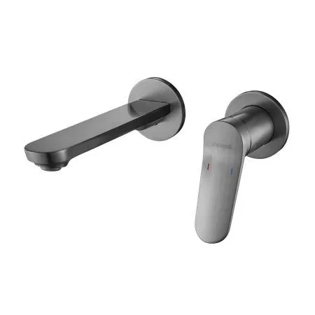 Смеситель для раковины Shevanik S4VC34TM1TVR, Оружейная сталь