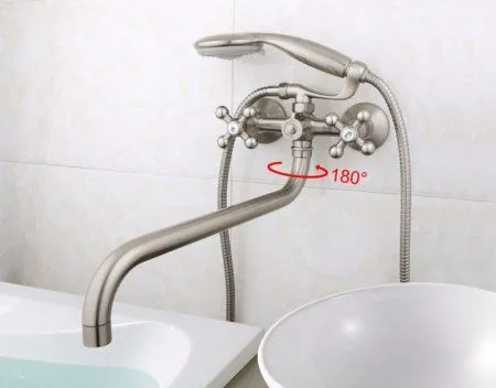 Смеситель для ванны Frap F2619-5 - купить в Москве по низкой цене в интернет-магазине с доставкой по всей России | HITsant Смеситель для ванны Frap F2619-5