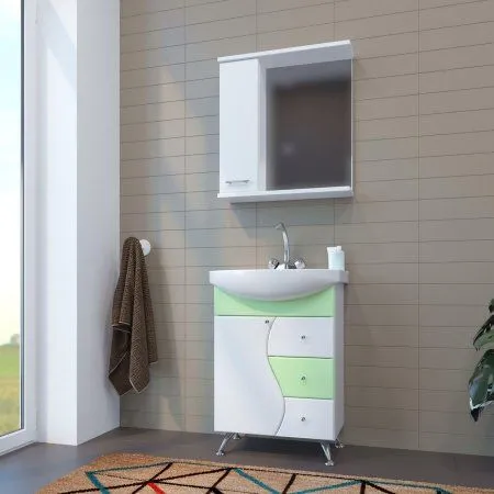 Тумба под раковину Элегия-60 MIXLINE Венеция-60 зеленый (530453)