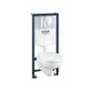 Комплект Grohe Solido 39192000 подвесной унитаз + инсталляция + кнопка