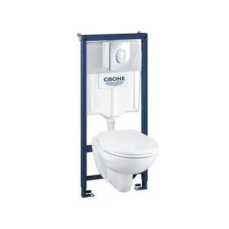 Комплект Grohe Solido 39192000 подвесной унитаз + инсталляция + кнопка