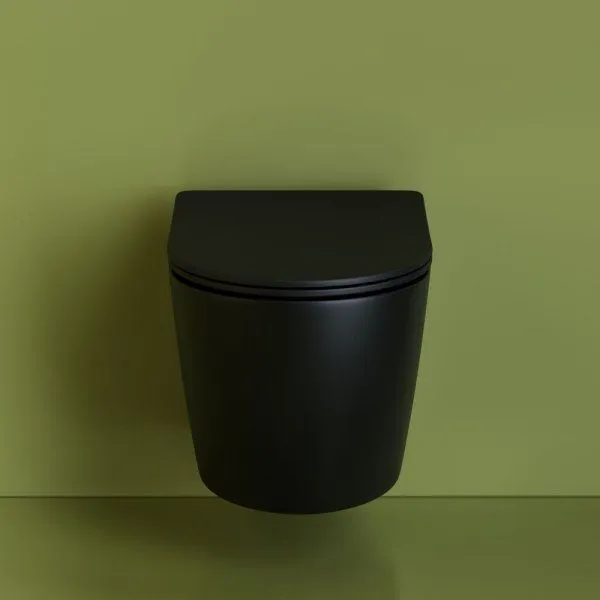 Унитаз подвесной Ceramica Nova Uno CN11001MB микролифт, черный матовый