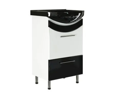 Тумба под раковину Альфана-52 MIXLINE Радуга-52 черный (522467) - купить в Москве по низкой цене в интернет-магазине с доставкой по всей России | HITsant Тумба под раковину Альфана-52 MIXLINE Радуга-52 черный (522467)