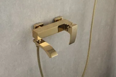 Смеситель для ванны Gappo G3207-3, однорычажный, золото