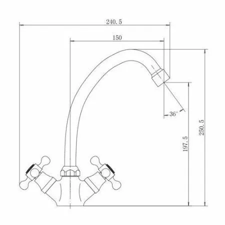 Смеситель для кухни FASHUN (A4119-2)