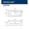 Акриловая ванна Excellent Oceana WAEX.OCE17.ULTRA.BR 170x75  с гидромассажем, белый/бронза - купить в Москве по низкой цене в интернет-магазине с доставкой по всей России | HITsant Акриловая ванна Excellent Oceana WAEX.OCE17.ULTRA.BR 170x75  с гидромассажем, белый/бронза