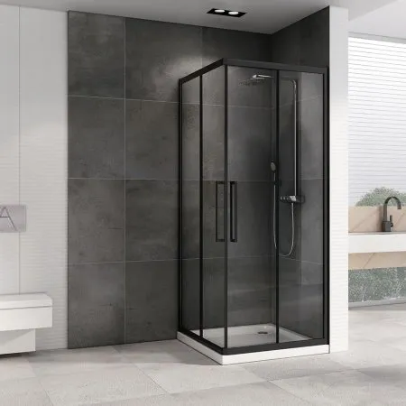 Душевой уголок ABBER Schwarzer Diamant AG02090BH прозрачное/черный