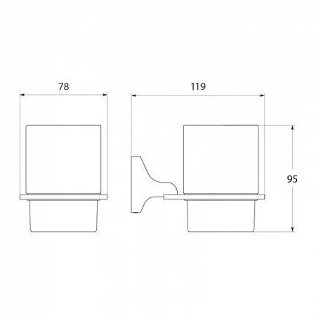 Держатель для стаканов IDDIS Mirro MIRMBG1i45 хром