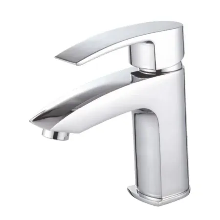 Смеситель для умывальника из латуни цветом хром Ganzer GZ02011 - купить в Москве по низкой цене в интернет-магазине с доставкой по всей России | HITsant Смеситель для умывальника из латуни цветом хром Ganzer GZ02011