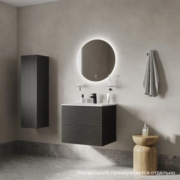 Тумба подвесная, 60 см, темно-серый, Bild, IDDIS, BIL60G0i95 подходит умыв. 0136000i28