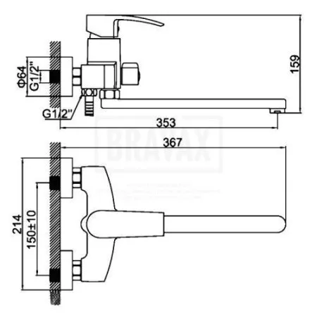 Смеситель Ledeme L2243 хром