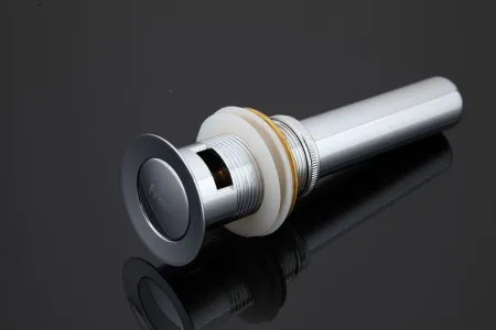 Донный клапан для раковины с переливом Frap F66-2, хром