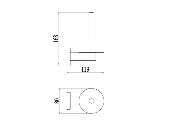 Держатель для туалетной бумаги Savol (S-005652H-1)