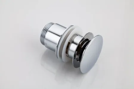 Донный клапан для раковины с переливом Frap F60, хром