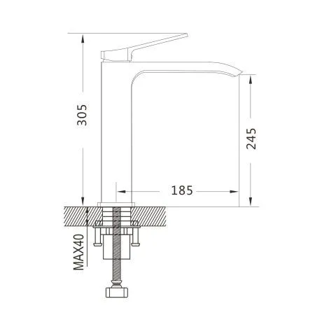 Смеситель для раковины высокий Shevanik S4111, хром - купить в Москве по низкой цене в интернет-магазине с доставкой по всей России | HITsant Смеситель для раковины высокий Shevanik S4111, хром