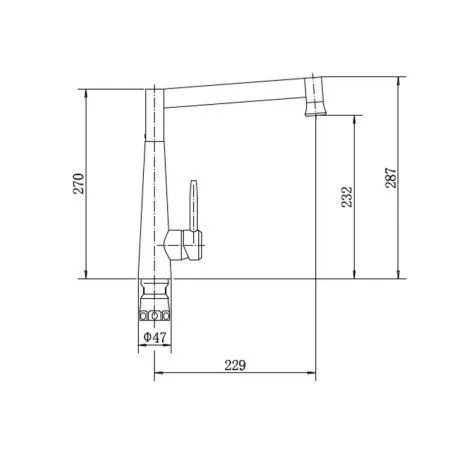 Смеситель для кухни FASHUN (A54021) - купить в Москве по низкой цене в интернет-магазине с доставкой по всей России | HITsant Смеситель для кухни FASHUN (A54021)