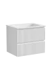 Тумба подвесная SANCOS Snob R 590х445х500, c двумя ящиками оснащенными доводчиками, Bianco, SNR60W