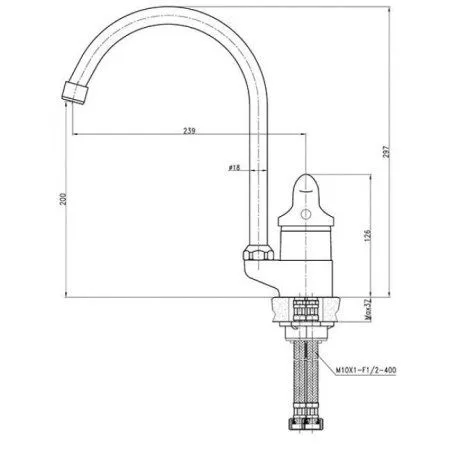 Смеситель для кухонной мойки  KAISER Athlete (19044-1)