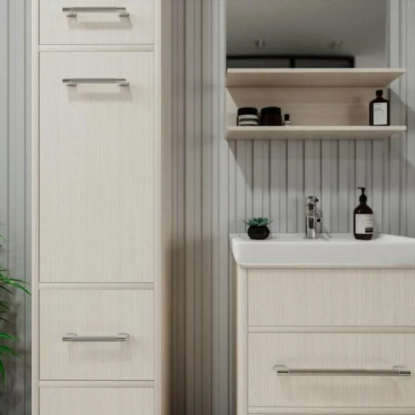 Тумба под раковину напольная Бриклаер ЧИЛИ светлая лиственница , 55 см