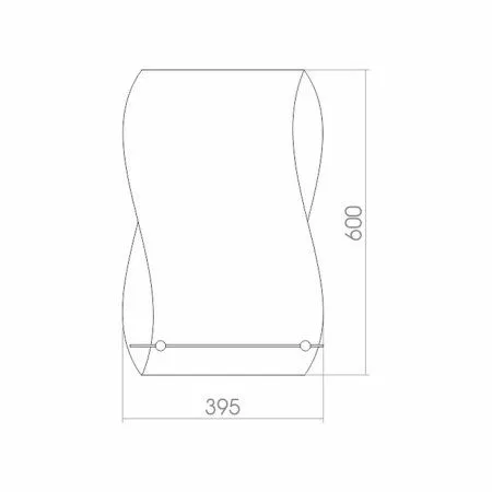Зеркало без подсветки MIXLINE Домино 395*600 (525470)