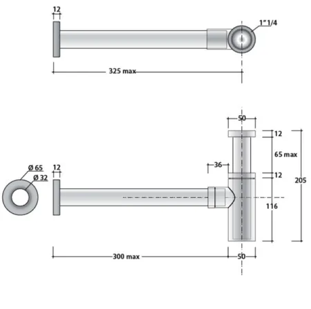 Сифон для раковины Globo  RA051CR хром - купить в Москве по низкой цене в интернет-магазине с доставкой по всей России | HITsant Сифон для раковины Globo  RA051CR хром