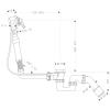 Слив-перелив Hansgrohe Exafill S 58126180 для ванны