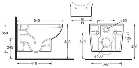 Унитаз подвесной BelBagno Bingo BB548CH белый