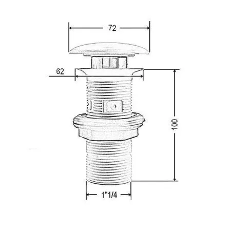Донный клапан ArtCeram ACA038 12;00 для раковины, желтый