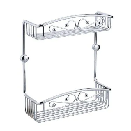 Полка-решетка с галереей Migliore Complementi 22038 двойная