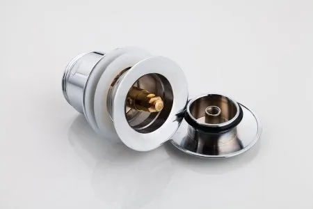 Донный клапан для раковины с переливом Frap F60, хром