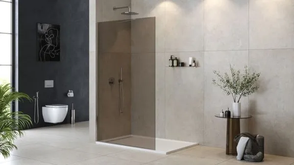 Душевая перегородка Cezares Liberta LIBERTA-L-1-TB-120-BR-Cr тонированное/хром глянцевый