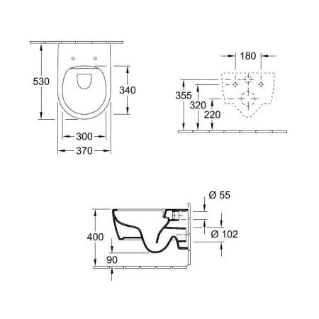 Унитаз подвесной Villeroy & Boch Avento 5656HR01 с сиденьем микролифт, альпийский белый