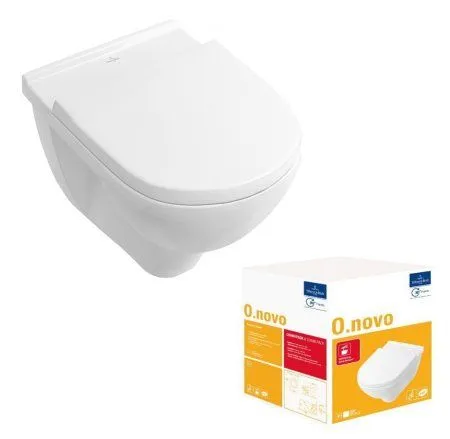 Унитаз подвесной Villeroy & Boch O.Novo 5660H101 микролифт, альпийский белый