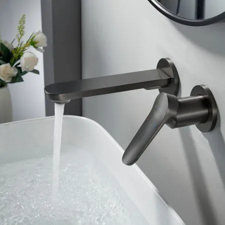 Смеситель для раковины Shevanik S4VC34TM1TVR, Оружейная сталь