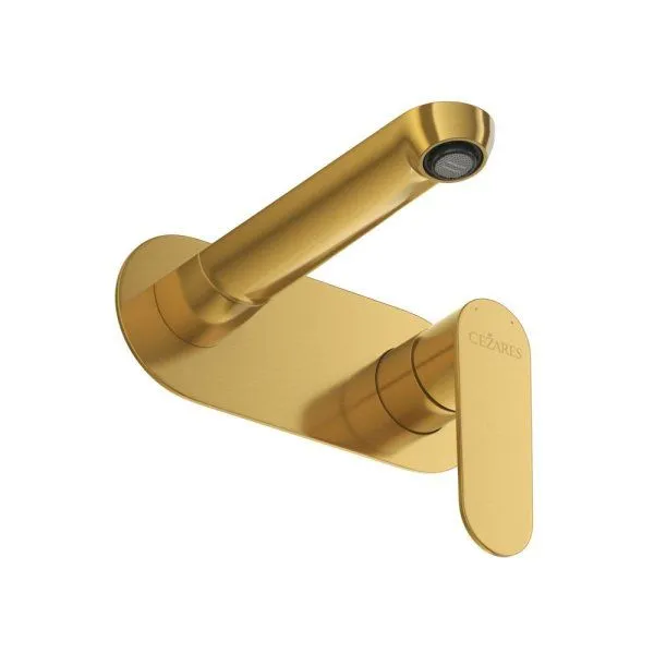 Смеситель для раковины встраиваемый CEZARES STYLUS-BLI1-BORO-W0, Брашированное золото
