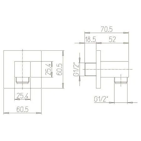 Шланговое подключение Paini 50QDCRDS50DX3PAUQ хром