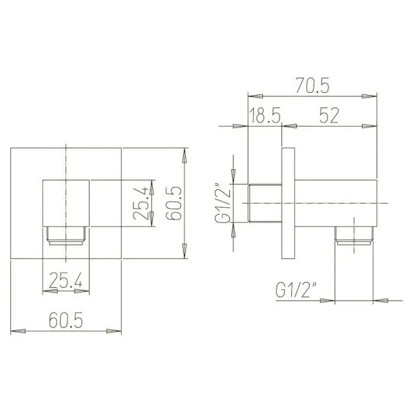 Шланговое подключение Paini 50QDCRDS50DX3PAUQ хром